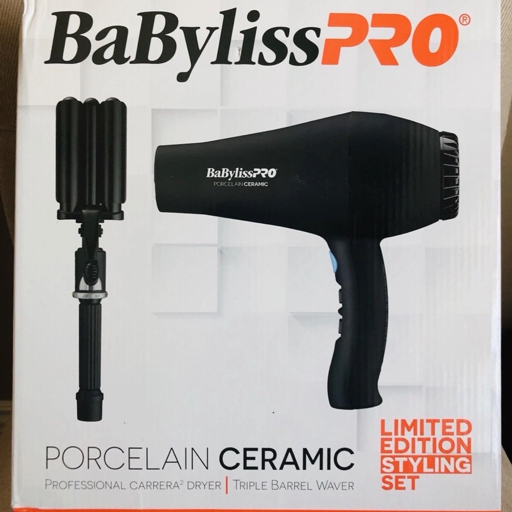 BaBylissPRO Black Ceramic Hair Styling Set